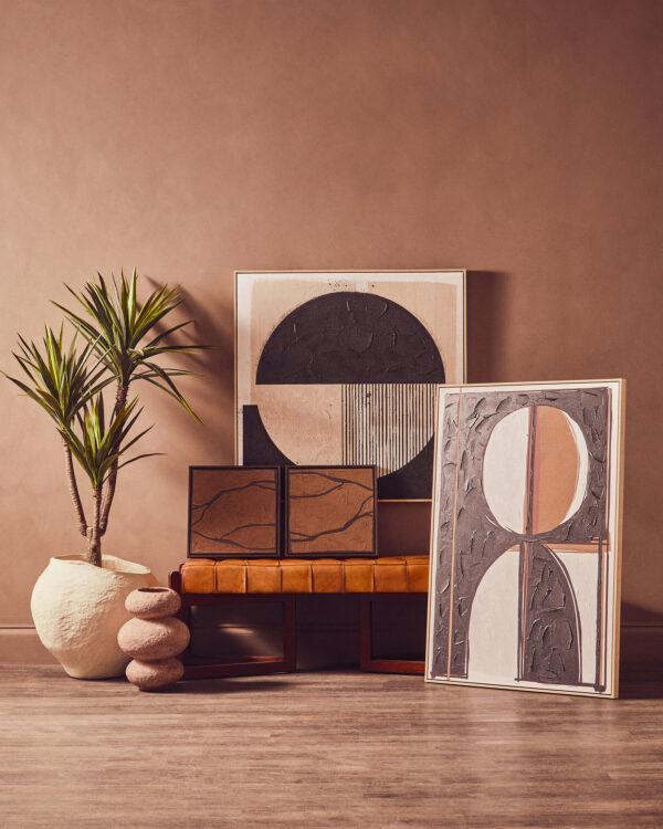 Astratto Black and Cream Wall Art