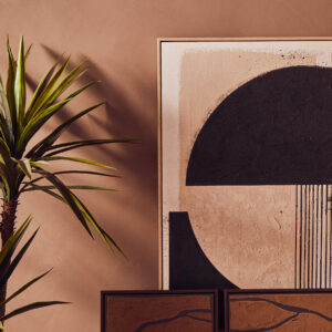 Astratto Black and Cream Wall Art