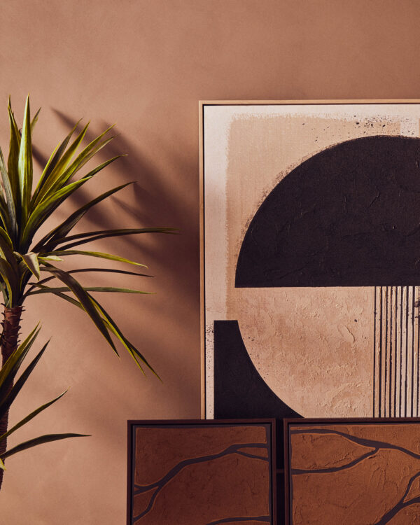 Astratto Black and Cream Wall Art