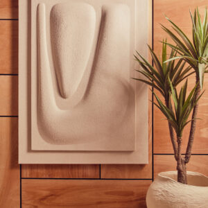 Astratto 3D Cream Wall Art