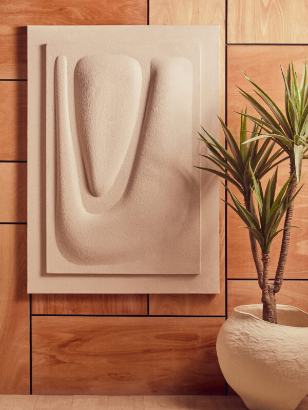 Astratto 3D Cream Wall Art