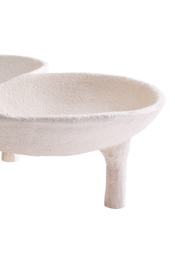 Dunas Textured White Abstract Bowl