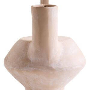 Densita Small Textured Beige Whitewash Vase