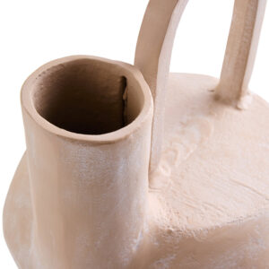 Densita Small Textured Beige Whitewash Vase