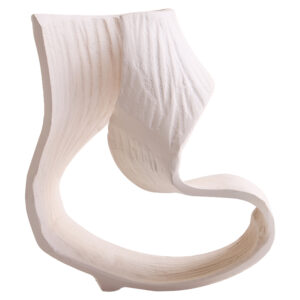 Prato Small Cream Abstract Swirl Sculpture