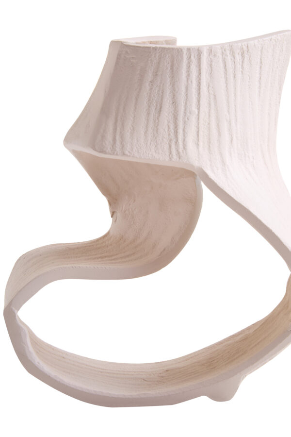 Prato Small Cream Abstract Swirl Sculpture