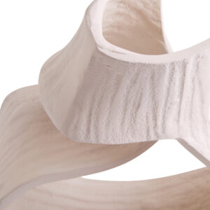 Prato Small Cream Abstract Swirl Sculpture