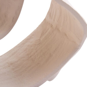 Prato Small Cream Abstract Swirl Sculpture