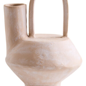 Densita Small Textured Beige Whitewash Vase
