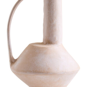 Densita Large Textured Beige Whitewash Vase