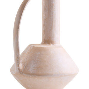 Densita Large Textured Beige Whitewash Vase