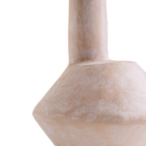 Densita Large Textured Beige Whitewash Vase