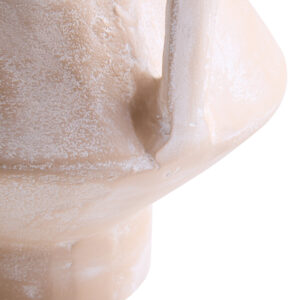 Densita Large Textured Beige Whitewash Vase