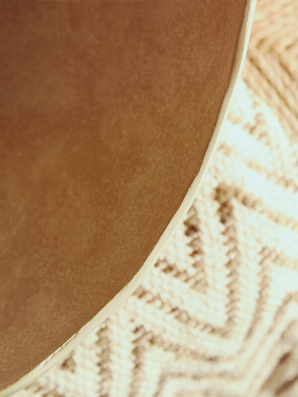 Bosie Chevron Beige Woven Throw
