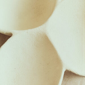Dunas Textured White Abstract Bowl
