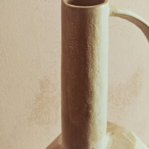 Densita Large Textured Beige Whitewash Vase