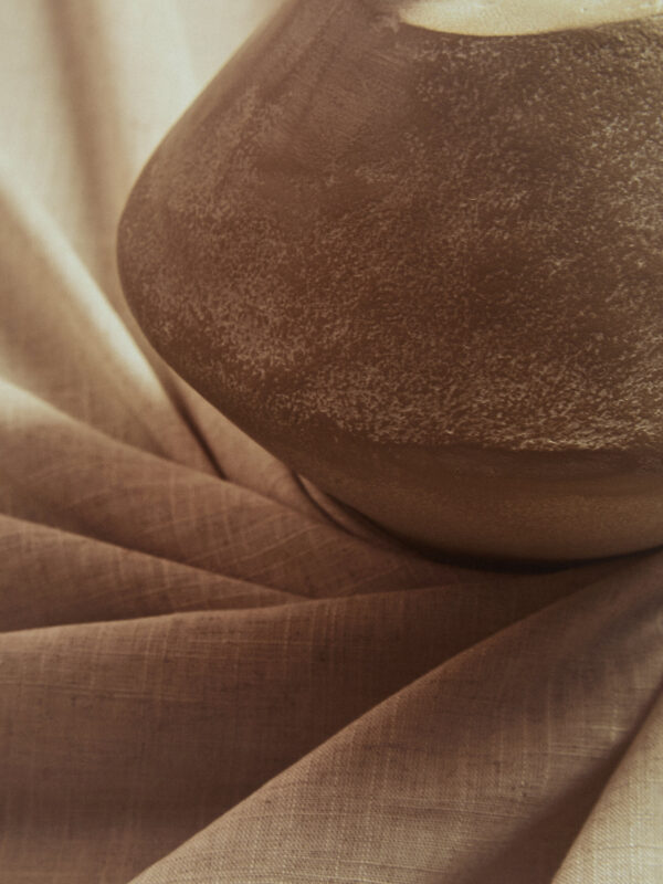 Densita Large Textured Beige Whitewash Vase