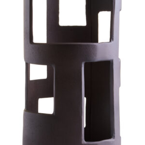 Prato Large Textured Brown Candle Holder