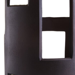 Prato Large Textured Brown Candle Holder