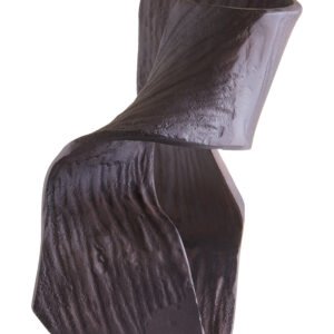 Prato Large Brown Abstract Swirl Sculpture