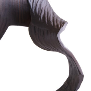Prato Large Brown Abstract Swirl Sculpture