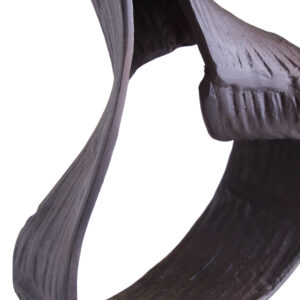 Prato Large Brown Abstract Swirl Sculpture