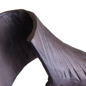 Prato Large Brown Abstract Swirl Sculpture