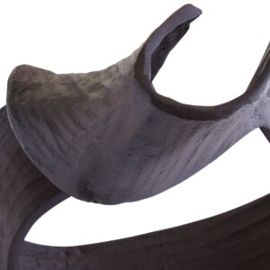 Prato Large Brown Abstract Swirl Sculpture