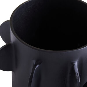 Prato Large Round Textured Black Box