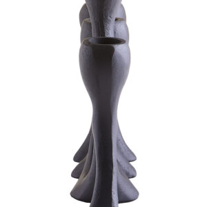 Prato Four Light Black Candle Holder
