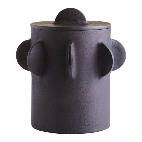 Prato Large Round Textured Brown Box