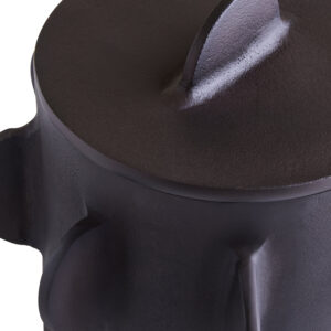 Prato Large Round Textured Brown Box