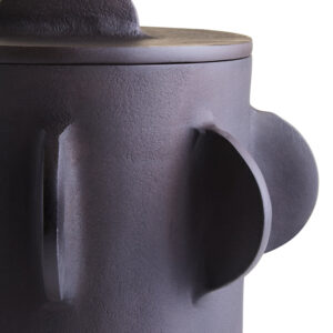 Prato Large Round Textured Brown Box