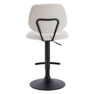 Maxwell Set of 2 Beige Textured Fabric Bar Chairs