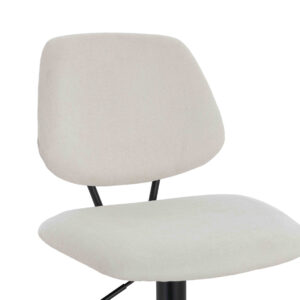 Maxwell Set of 2 Beige Textured Fabric Bar Chairs