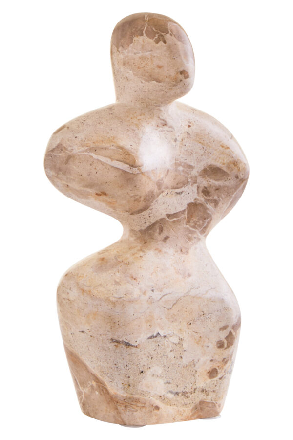 Santino Chocolate Marble Abstract Sculpture