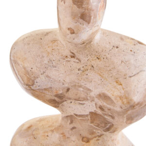 Santino Chocolate Marble Abstract Sculpture