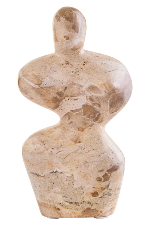 Santino Chocolate Marble Abstract Sculpture