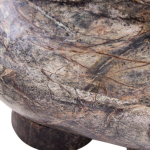Fazio Forest Green Marble Pedestal Bowl