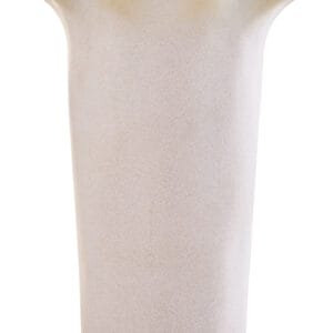 Sonata Large Cream Fluted Vase