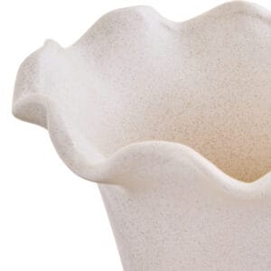 Sonata Small Cream Fluted Vase