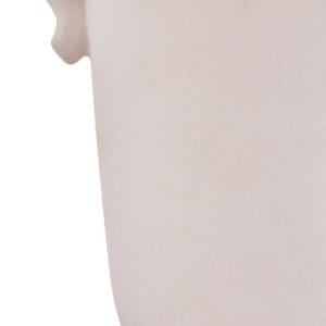 Sonata Large White Vase with Abstract Handles