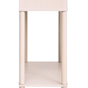 Heritage Two Drawer Reed Detail Taupe Wood Console Table