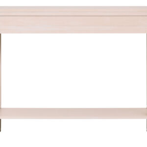 Heritage Two Drawer Reed Detail Taupe Wood Console Table