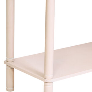Heritage Two Drawer Reed Detail Taupe Wood Console Table