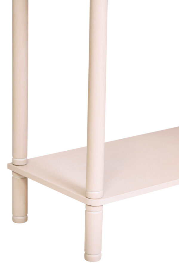 Heritage Two Drawer Reed Detail Taupe Wood Console Table