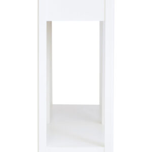 Heritage Two Drawer White Wood Console Table