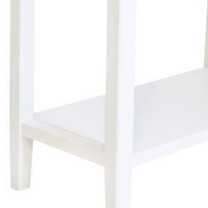 Heritage Two Drawer White Wood Console Table