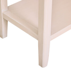 Heritage Two Drawer Taupe Finish Wood Console Table