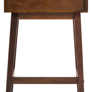 Heritage One Drawer Walnut Wood Finish Side Table